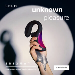 LELO Enigma — Rabbit Vibrator, Sonic, Black — Air Pulse Vibrators — view 2