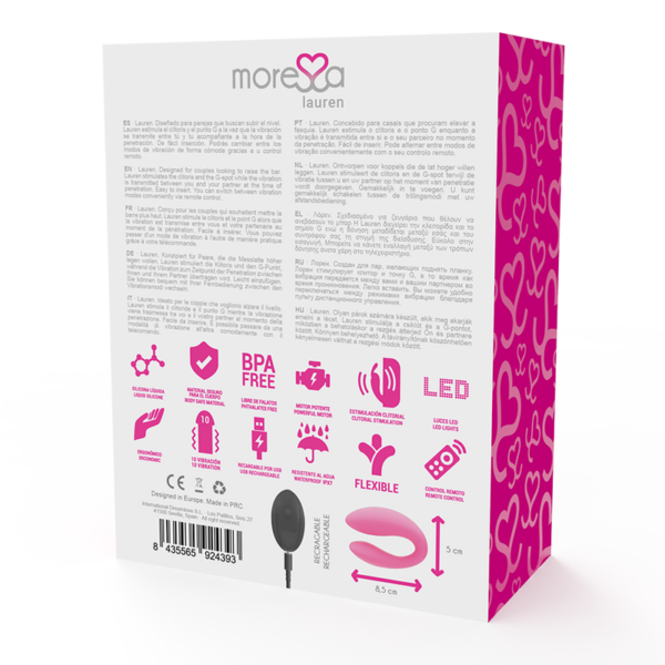 Moressa Lauren — Couples Vibrator, Remote Control — Clitoral Stimulators — view 2