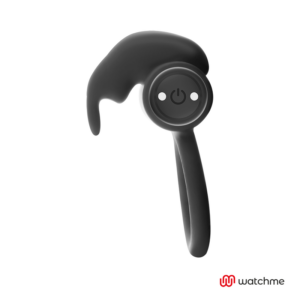 Black & Silver Burton — Vibrating Cock Ring, Remote Control — Cock Rings — view 3