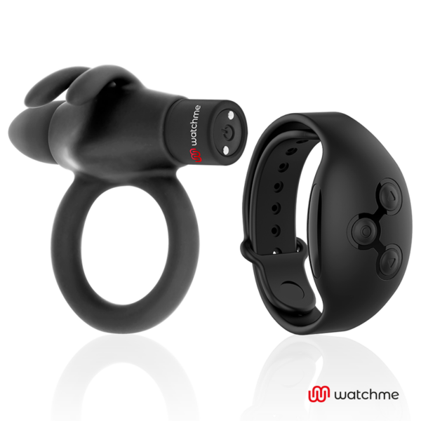 Black & Silver Agron — Vibrating Cock Ring, Remote Control — Cock Rings