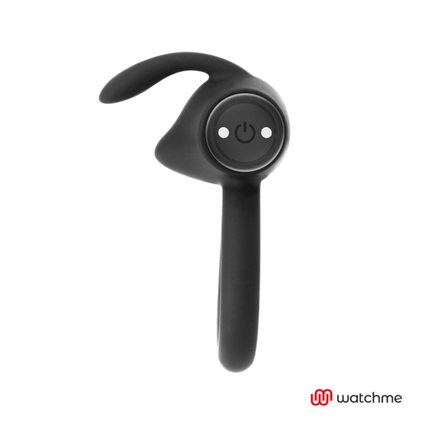 Black & Silver Agron — Vibrating Cock Ring, Remote Control — Cock Rings — view 6