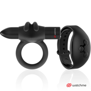Black & Silver Agron — Vibrating Cock Ring, Remote Control — Cock Rings — view 3