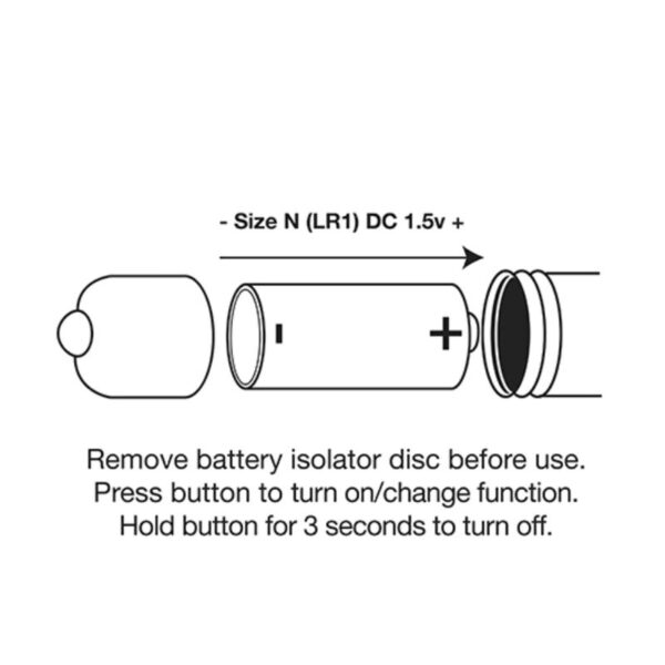 Rocks-Off RO-80mm Midnight Metal — Bullet Vibrator, Waterproof — Bullet Vibrators — view 6