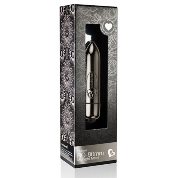 Rocks-Off RO-80mm Midnight Metal — Bullet Vibrator, Waterproof — Bullet Vibrators — view 4