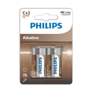 Philips Alkaline C LR14 — Batteries, 2 Pack — Batteries & Spare Parts