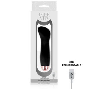 Dolce Vita One — G-Spot Vibrator, Rechargeable, Black — Classic Vibrators — view 3