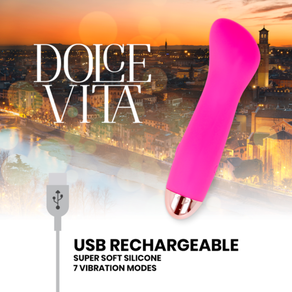Dolce Vita One — G-Spot Vibrator, Rechargeable, Pink — Classic Vibrators — view 2