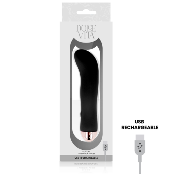 Dolce Vita Two — G-Spot Vibrator, Rechargeable, Black — Classic Vibrators — view 3