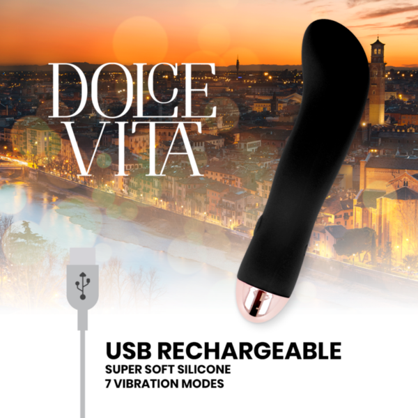 Dolce Vita Two — G-Spot Vibrator, Rechargeable, Black — Classic Vibrators — view 2