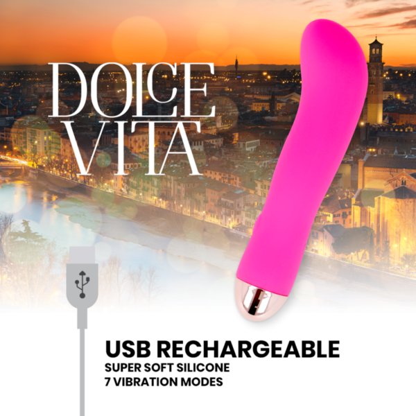 Dolce Vita Two — G-Spot Vibrator, Rechargeable, Pink — Classic Vibrators — view 2