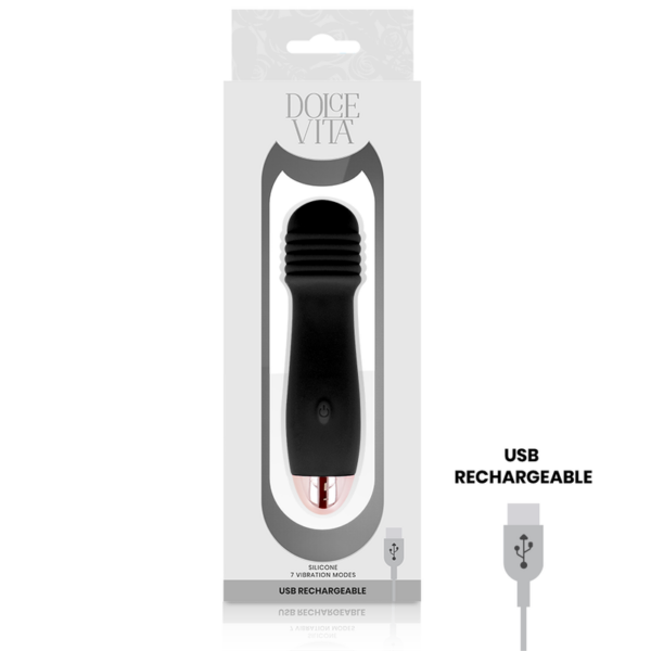 Dolce Vita Three — Vibrator, Rechargeable, Black — Classic Vibrators — view 3