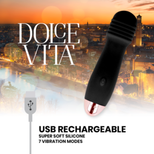 Dolce Vita Three — Vibrator, Rechargeable, Black — Classic Vibrators — view 2