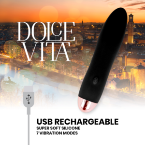 Dolce Vita Four — Vibrator, Rechargeable, Black — Classic Vibrators — view 3