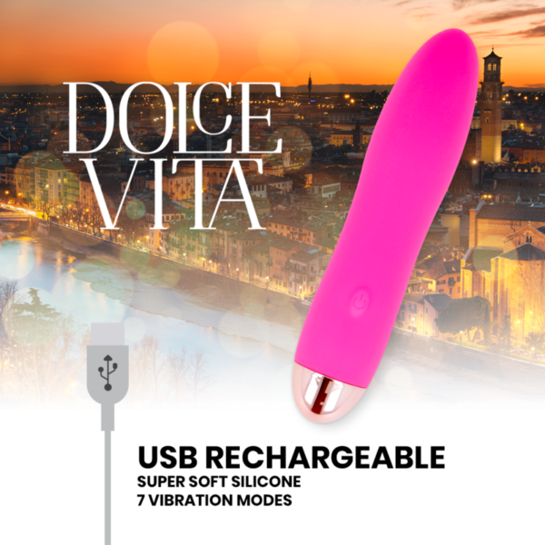 Dolce Vita Four — Vibrator, Rechargeable, Pink — Classic Vibrators — view 2