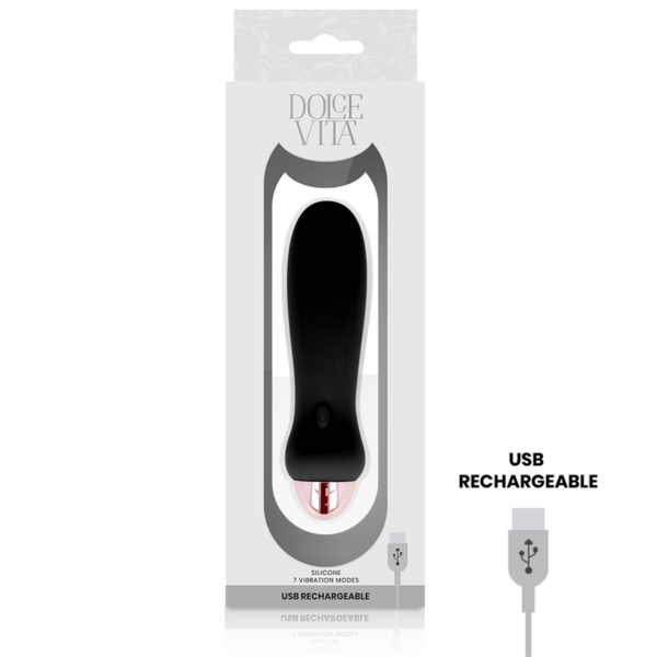 Dolce Vita Five — Vibrator, Rechargeable, Black — Classic Vibrators — view 2