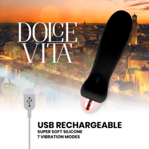 Dolce Vita Five — Vibrator, Rechargeable, Black — Classic Vibrators — view 3