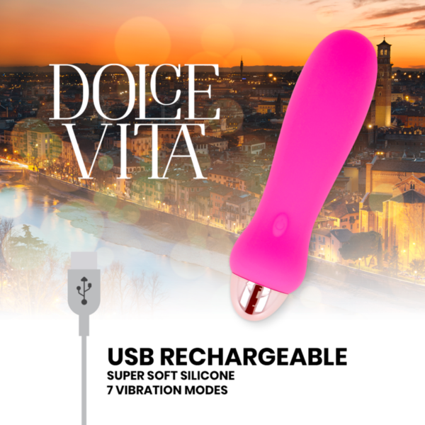 Dolce Vita Five — Vibrator, Rechargeable, Pink — Classic Vibrators — view 4