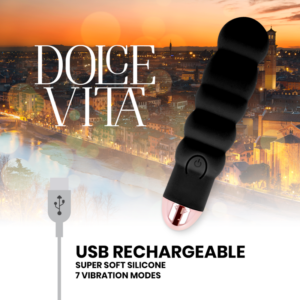 Dolce Vita Six — Vibrator, Rechargeable, Black — Classic Vibrators — view 3