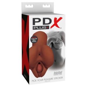 PDX Plus Pick Your Pleasure — Male Masturbator, Brown — Manual Strokers — view 2