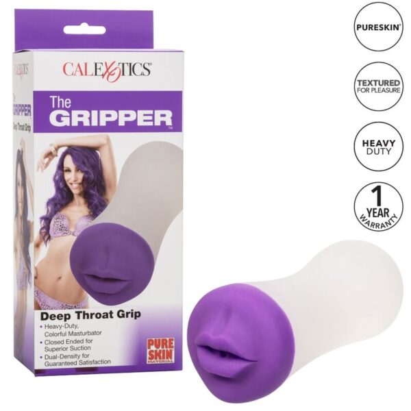 CalExotics Deep Throat Grip — Male Masturbator — Textured Strokers — view 3