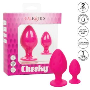 CalExotics Cheeky — Butt Plug, Silicone, Pink — Anal — view 3