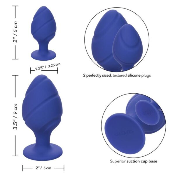 CalExotics Cheeky — Butt Plug, Silicone, Purple — Anal — view 4