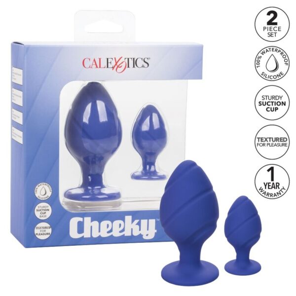 CalExotics Cheeky — Butt Plug, Silicone, Purple — Anal — view 2