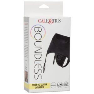 CalExotics Boundless Thong with Garter — Strap-On Harness, L/XL — Strap-On Accessories — view 2