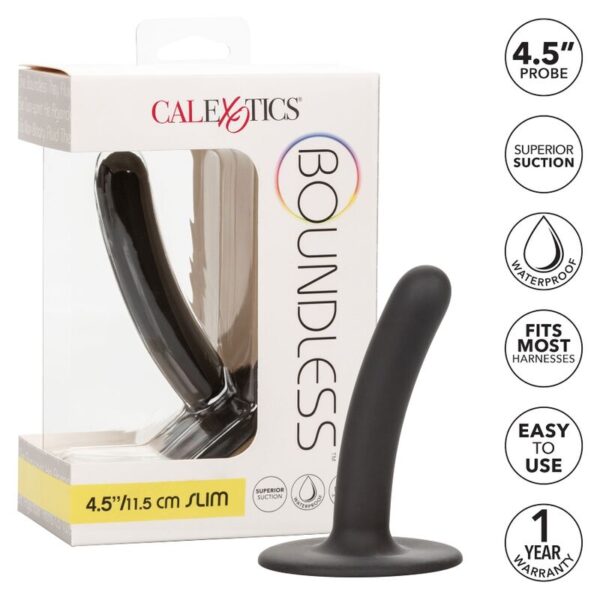 CalExotics Boundless Slim Probe — Dildo, Suction Cup, 11.5 cm — Anal Dildos — view 4