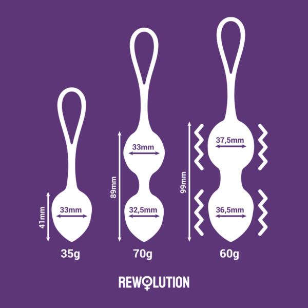 Rewolution Rewobeads — Vibrating Kegel Balls, Remote Control — Ben Wa Balls — view 7