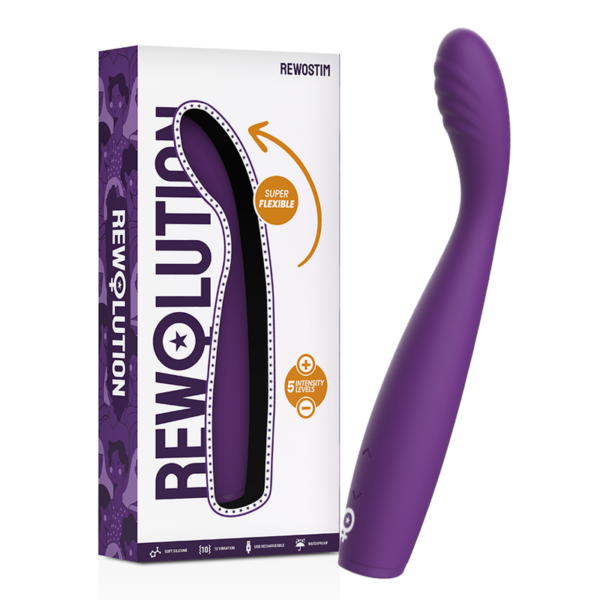 REWOLUTION REWOSTIM VIBRADOR FLEXIBLE Rewolution Rewostim — Vibrator, Rechargeable — Classic Vibrators