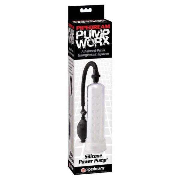 Pump Worx Silicone Power — Penis Pump, Clear — Penis Pumps — view 2
