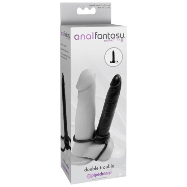 Anal Fantasy Double Trouble — Strap-On, 13.1 cm — view 2
