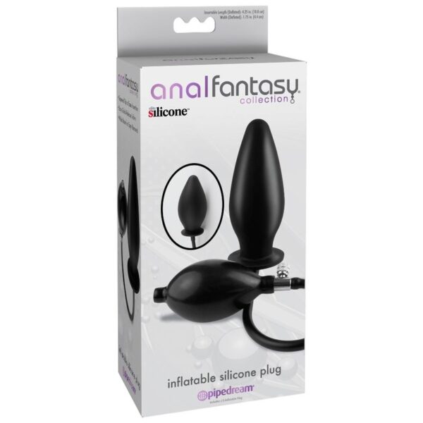 Anal Fantasy — Inflatable Butt Plug, Silicone, 10.9 cm — view 4