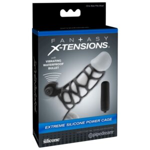 Fantasy X-Tensions Power Cage — Penis Sleeve, Silicone — Girth Sleeves — view 4