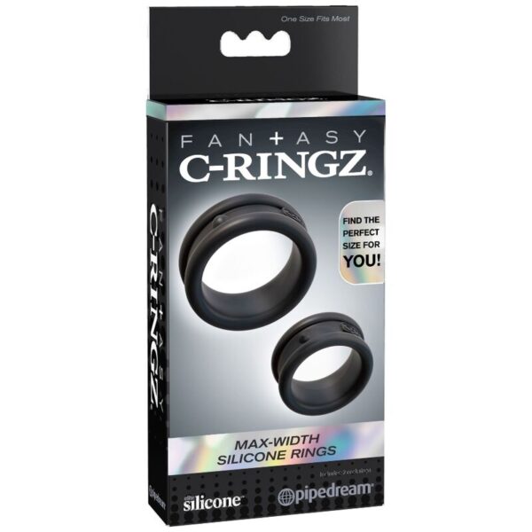 Fantasy C-Ringz Max-Width — Cock Ring Set, Silicone — Classic Cock Rings — view 5