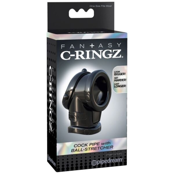 Fantasy C-Ringz Cock Pipe with Ball Stretcher — Cock Ring — Classic Cock Rings — view 4