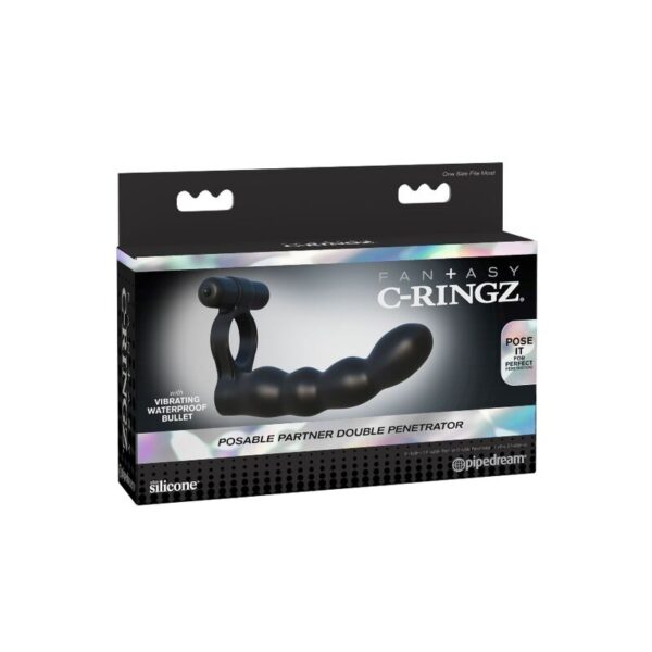 Fantasy C-Ringz Posable Double Penetrator — Vibrating Cock Ring — Cock Rings — view 8