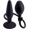 Seven Creations — Inflatable Butt Plug, Silicone, Size M — Anal