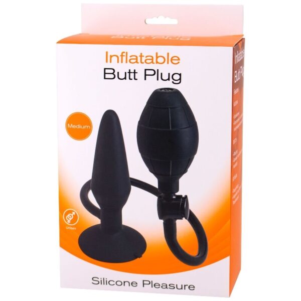 Seven Creations — Inflatable Butt Plug, Silicone, Size M — Anal — view 2