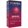 Control Sensual Dots and Lines — Textured Condoms, 12 Pack — Condom Multipacks