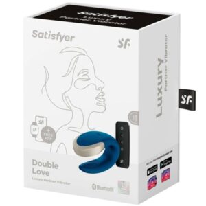 Satisfyer Double Love — Couples Vibrator, App-Controlled, Blue — App-Controlled Sex Toys — view 2