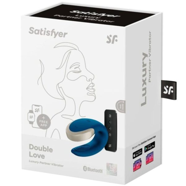 Satisfyer Double Love — Couples Vibrator, App-Controlled, Blue — App-Controlled Sex Toys — view 2