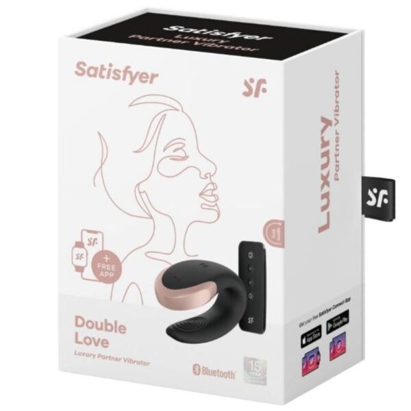Satisfyer Double Love — Couples Vibrator, App-Controlled, Black — App-Controlled Sex Toys — view 5