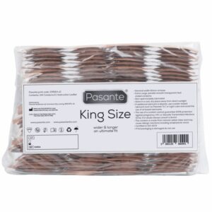 Pasante King Size — Large Condoms, 144 Pack, Bag — Bulk Condom Packs
