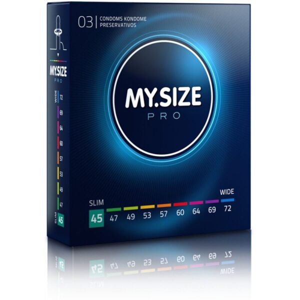 My Size Pro 45 — Snug Fit Condoms, 3 Pack — Classic Condoms