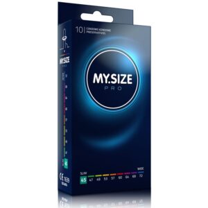 My Size Pro 45 — Snug Fit Condoms, 10 Pack — Classic Condoms