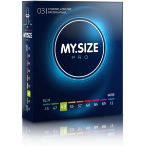 My Size Pro 49 — Snug Fit Condoms, 3 Pack — Classic Condoms — view 2