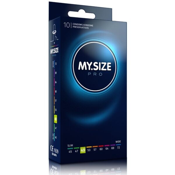 My Size Pro 49 — Snug Fit Condoms, 10 Pack — Classic Condoms