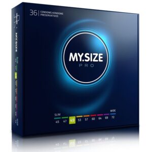My Size Pro 49 — Snug Fit Condoms, 36 Pack — Bulk Condom Packs